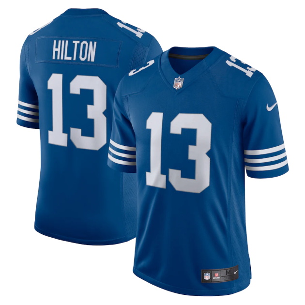 mens nike ty hilton royal indianapolis colts alternate vapor limited jersey